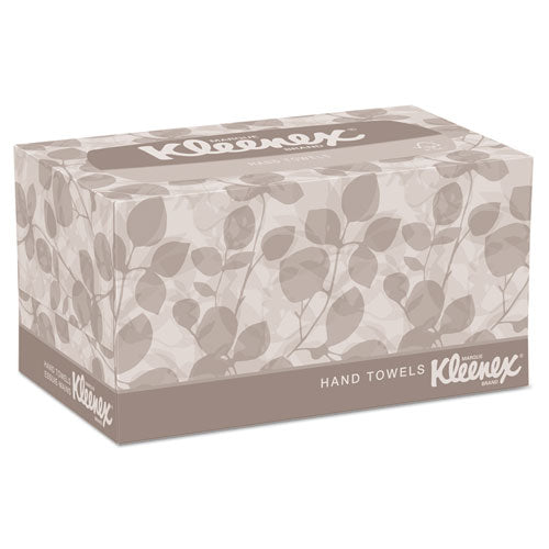 Hand Towels, POP-UP Box, Cloth, 1-Ply, 9 x 10.5, Unscented, White, 120/Box, 18 Boxes/Carton-(KCC01701CT)
