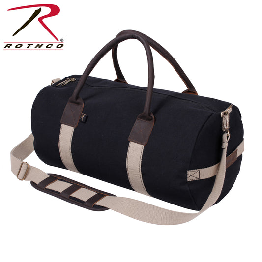 Rothco Canvas & Leather Gym Duffle Bag