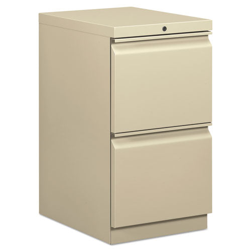 Mobile Pedestals, Left or Right, 2 Legal/Letter-Size File Drawers, Putty, 15" x 20" x 28"-(BSXHBMP2FL)