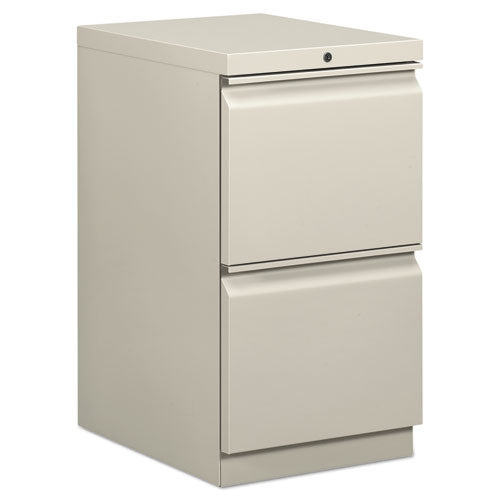 Mobile Pedestals, Left or Right, 2 Legal/Letter-Size File Drawers, Light Gray, 15" x 20" x 28"-(BSXHBMP2FQ)