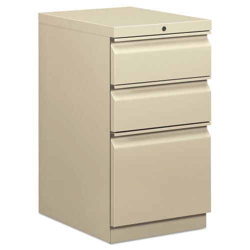 Mobile Pedestals, Left or Right, 3-Drawers: Box/Box/File, Legal/Letter, Putty, 15" x 20" x 28"-(BSXHBMP2BL)