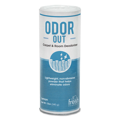 Odor-Out Rug/Room Deodorant, Lemon, 12 oz Shaker Can, 12/Box-(FRS121400LE)