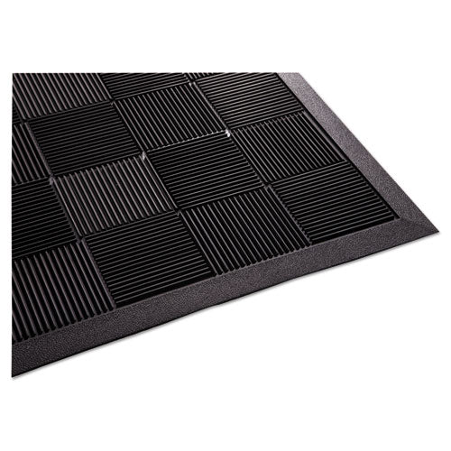 Parquet Wiper Scraper Mat, 36 x 60, Black-(MLLPARQUET3X5)