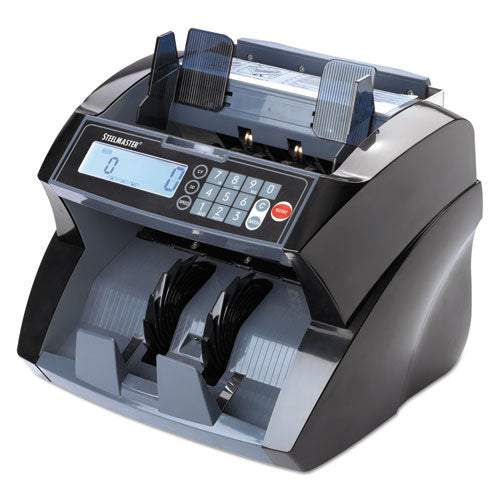 4850 Bill Counter with Counterfeit Detection, 1,900 Bills/min, 12 x 14 x 9.63, Black-(MMF2004850C8)