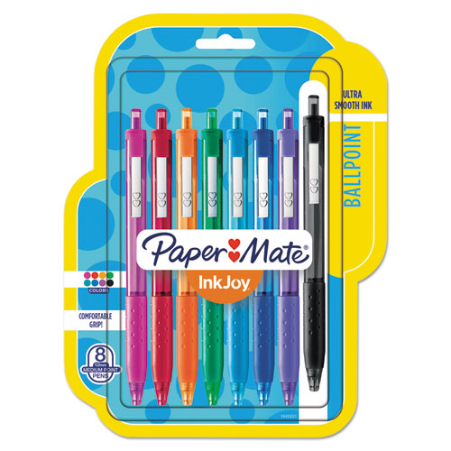 InkJoy 300 RT Ballpoint Pen Retractable, Medium 1 mm, Assorted Ink and Barrel Colors, 8/Pack-(PAP1945921)