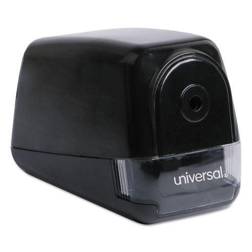 Electric Pencil Sharpener, AC-Powered, 3.13 x 5.75 x 4, Black-(UNV30010)