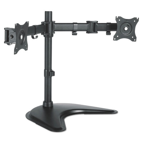 Dual Monitor Articulating Desktop Stand, For 13" to 27" Monitors, 32" x 13" x 17.5", Black, Supports 18 lb-(KTKMA225)