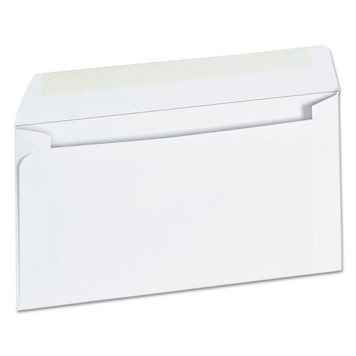 Open-Side Business Envelope, #6 3/4, Square Flap, Gummed Closure, 3.63 x 6.5, White, 500/Box-(UNV35206)