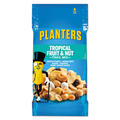 Trail Mix, Tropical Fruit and Nut, 2 oz Bag, 72/Carton-(PTN00026)