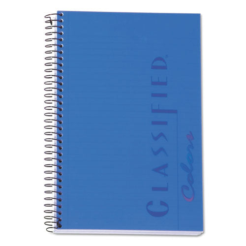 Color Notebooks, 1-Subject, Narrow Rule, Indigo Blue Cover, (100) 8.5 x 5.5 White Sheets-(TOP73506)