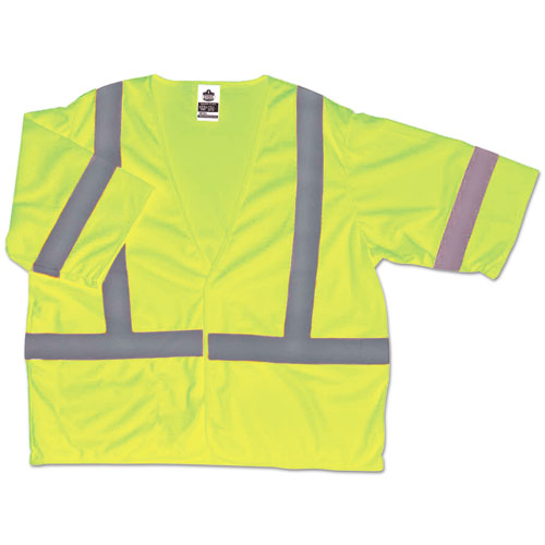 GloWear 8310HL Type R Class 3 Economy Mesh Vest, 2X-Large to 3X-Large, Lime-(EGO22027)