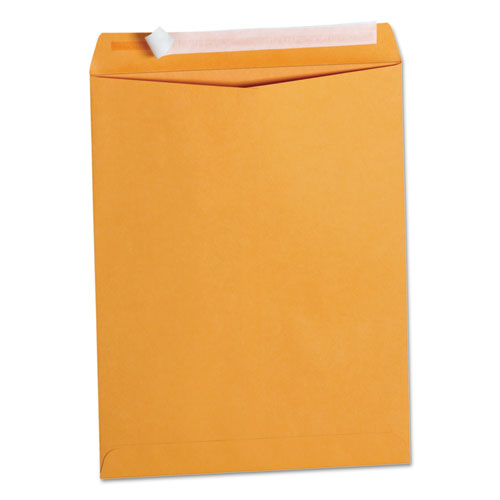 Peel Seal Strip Catalog Envelope, #13 1/2, Square Flap, Self-Adhesive Closure, 10 x 13, Natural Kraft, 100/Box-(UNV40099)