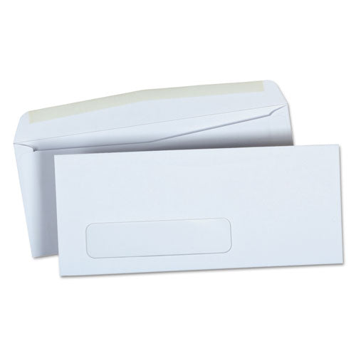 Open-Side Business Envelope, 1 Window, #9, Square Flap, Gummed Closure, 3.88 x 8.88, White, 500/Box-(UNV35219)