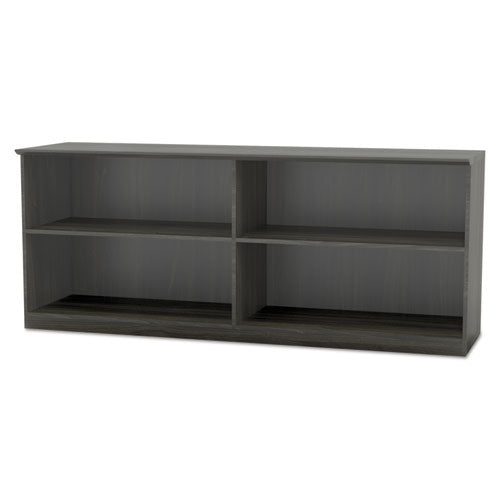 Medina Series Low Wall Cabinet with Doors, 72w x 20d x 29.5h, Gray Steel, Box1-(MLNMVLCCLGS)