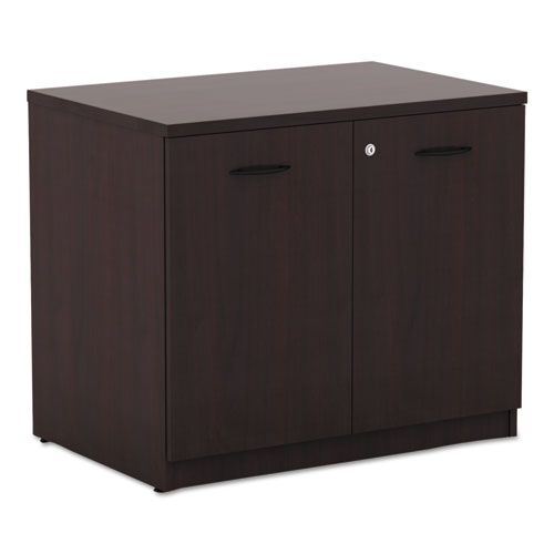 Alera Valencia Series Storage Cabinet, 34.13w x 22.78d x 29.5h, Mahogany-(ALEVA613622MY)