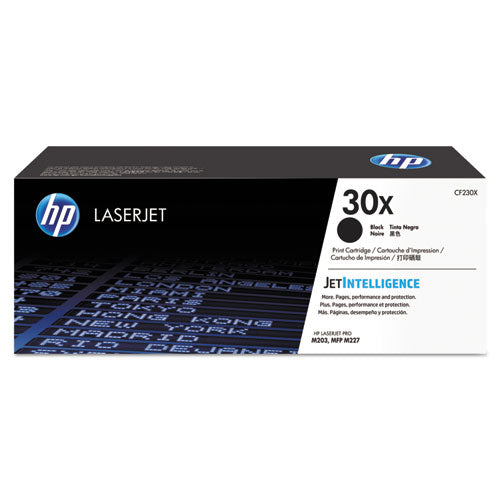 HP 30X, (CF230X) High-Yield Black Original LaserJet Toner Cartridge-(HEWCF230X)