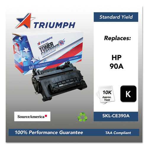 751000NSH1221 Remanufactured CE390A (90A) Toner, 10,000 Page-Yield, Black-(SKLCE390A)