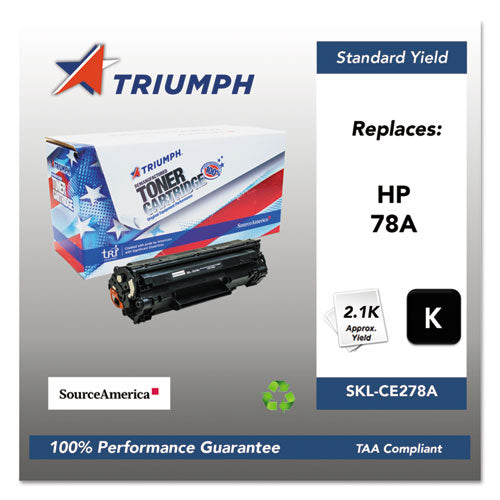 751000NSH1099 Remanufactured CE278A (78A) Toner, 2,100 Page-Yield, Black-(SKLCE278A)