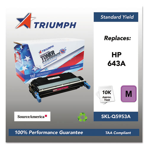 751000NSH0286 Remanufactured Q5953A (643A) Toner, 10,000 Page-Yield, Magenta-(SKLQ5953A)
