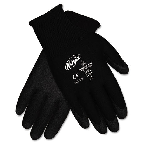 Ninja HPT PVC coated Nylon Gloves, Small, Black, Pair-(CRWN9699SDZ)