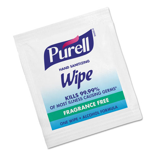 Sanitizing Hand Wipes, Individually Wrapped, 5 x 7, Unscented, White, 1,000/Carton-(GOJ902210CT)