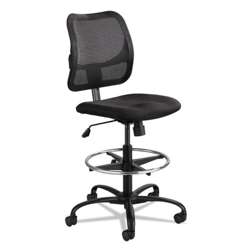 Vue Series Mesh Extended-Height Chair, Supports Up to 250 lb, 23" to 33" Seat Height, Black Fabric-(SAF3395BL)