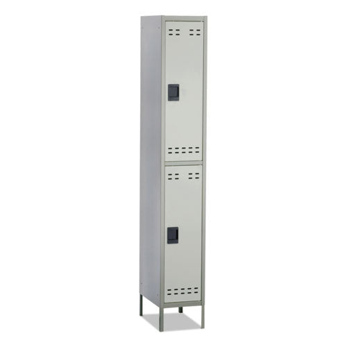 Double-Tier Locker, 12w x 18d x 78h, Two-Tone Gray-(SAF5523GR)