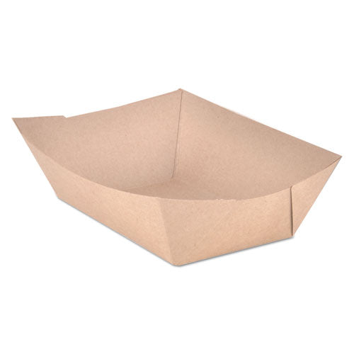 Eco Food Trays, 3 lb Capacity, Brown Kraft, Paper, 500/Carton-(SCH0525)