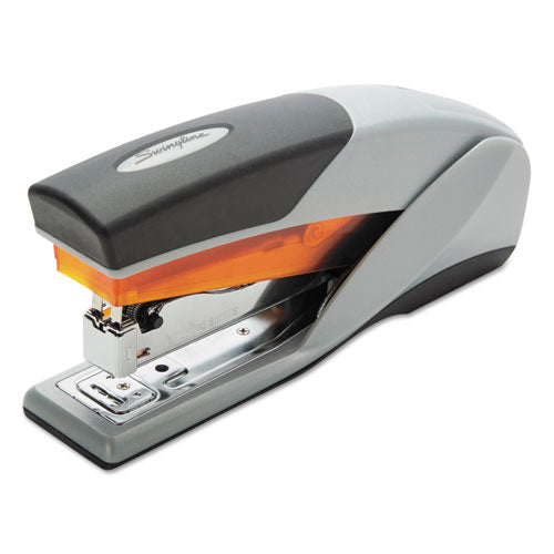 Optima 25 Reduced Effort Stapler, 25-Sheet Capacity, Gray/Orange-(SWI66402)