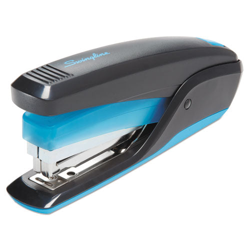 QuickTouch Reduced Effort Full Strip Stapler, 20-Sheet Capacity, Black/Blue-(SWI64506)