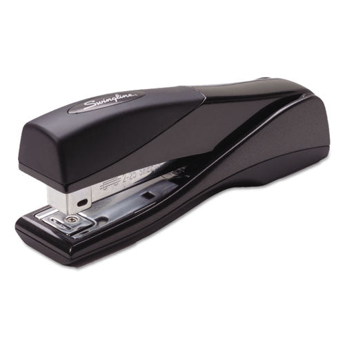 Optima Grip Full Strip Stapler, 25-Sheet Capacity, Graphite Black-(SWI87810)