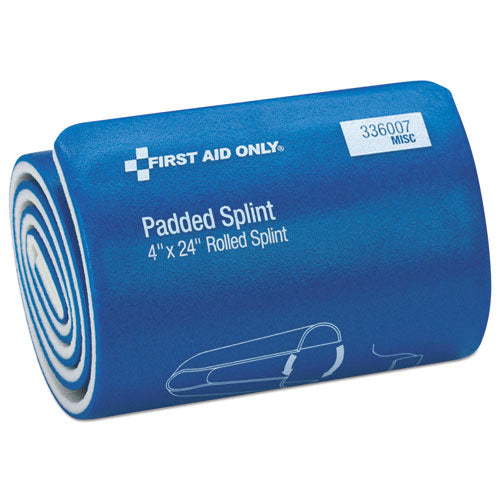Padded Splint, 4 x 24, Blue/White-(FAO336007)