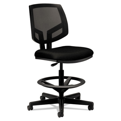 Volt Series Mesh Back Adjustable Task Stool, Supports Up to 275 lb, 22.88" to 32.38" Seat Height, Black-(HON5715GA10T)