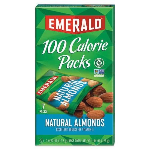 100 Calorie Pack All Natural Almonds, 0.63 oz Packs, 7/Box-(DFD34325)