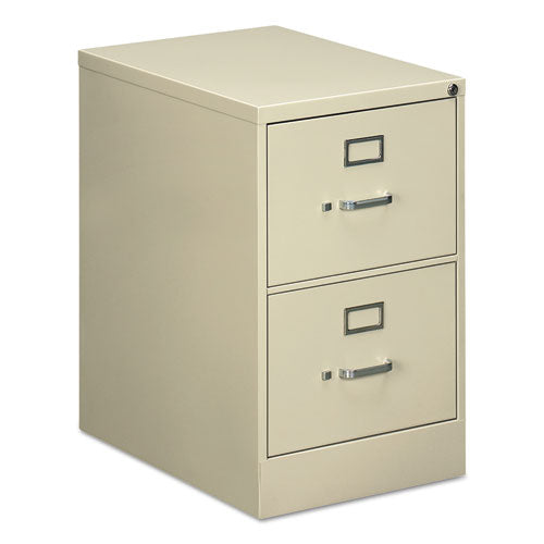 Two-Drawer Economy Vertical File, 2 Legal-Size File Drawers, Putty, 18" x 25" x 28.38"-(ALEHVF1929PY)