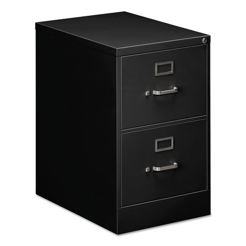 Two-Drawer Economy Vertical File, 2 Legal-Size File Drawers, Black, 18" x 25" x 28.38"-(ALEHVF1929BL)