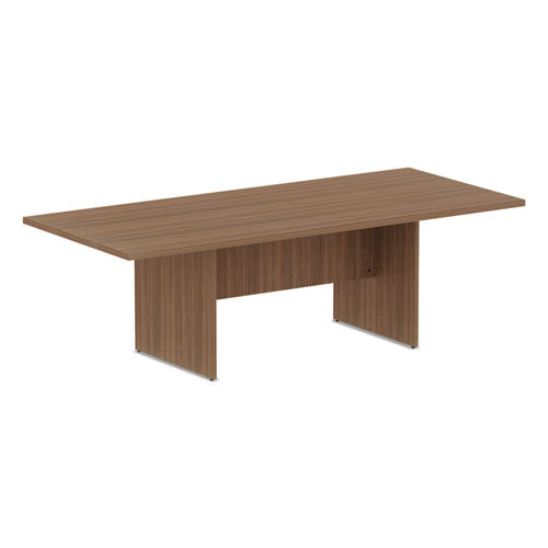 Alera Valencia Series Conference Table, Rectangular, 94.5w x 41.38d x 29.5h, Modern Walnut-(ALEVA719642WA)