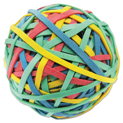 Rubber Band Ball, 3" Diameter, Size 32, Assorted Colors, 260/Pack-(UNV00460)