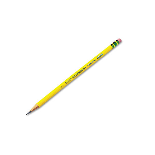 Pencils, HB (#3), Black Lead, Yellow Barrel, Dozen-(DIX13883)