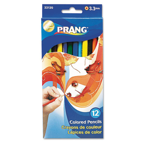 Colored Pencil Sets, 3.3 mm, 2B (#1), Assorted Lead/Barrel Colors, Dozen-(DIX22120)