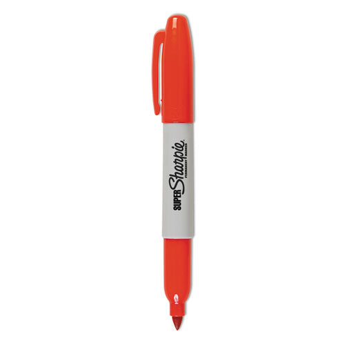 Super Permanent Marker, Fine Bullet Tip, Red, Dozen-(SAN33002)