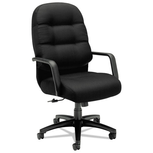 Pillow-Soft 2090 Series Executive High-Back Swivel/Tilt Chair, Supports Up to 300 lb, 17" to 21" Seat Height, Black-(HON2091CU10T)