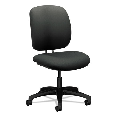 ComforTask Task Swivel Chair, Supports Up to 300 lb, 15" to 20" Seat Height, Iron Ore Seat/Back, Black Base-(HON5901CU19T)