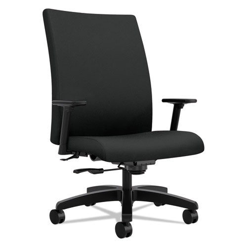 Ignition Series Big/Tall Mid-Back Work Chair, Supports Up to 450 lb, 17" to 20" Seat Height, Black-(HONIW801CU10)