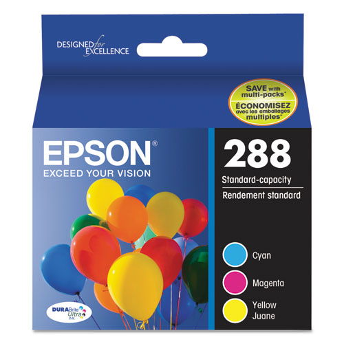 T288520-S (288) DURABrite Ultra Ink, Cyan/Magenta/Yellow-(EPST288520S)