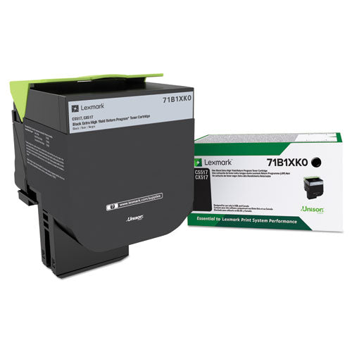 71B1XK0 Unison Extra High-Yield Toner, 8,000 Page-Yield, Black-(LEX71B1XK0)