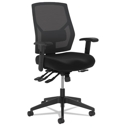 VL582 High-Back Task Chair, Supports Up to 250 lb, 19" to 22" Seat Height, Black-(BSXVL582ES10T)