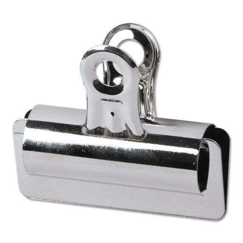 Bulldog Clips, Large, Nickel, 12/Pack-(UNV31265)