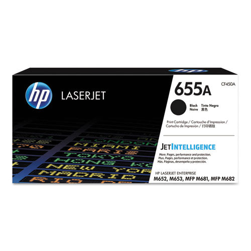 HP 655A, (CF450A) Black Original LaserJet Toner Cartridge-(HEWCF450A)