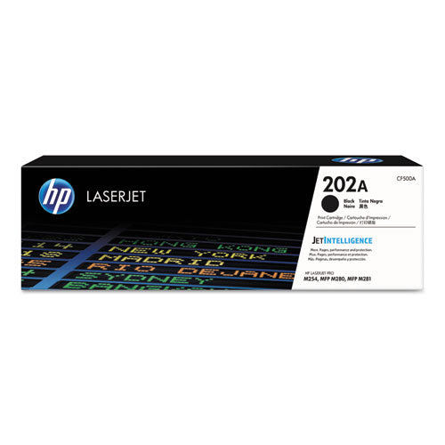 HP 202A, (CF500A) Black Original LaserJet Toner Cartridge-(HEWCF500A)